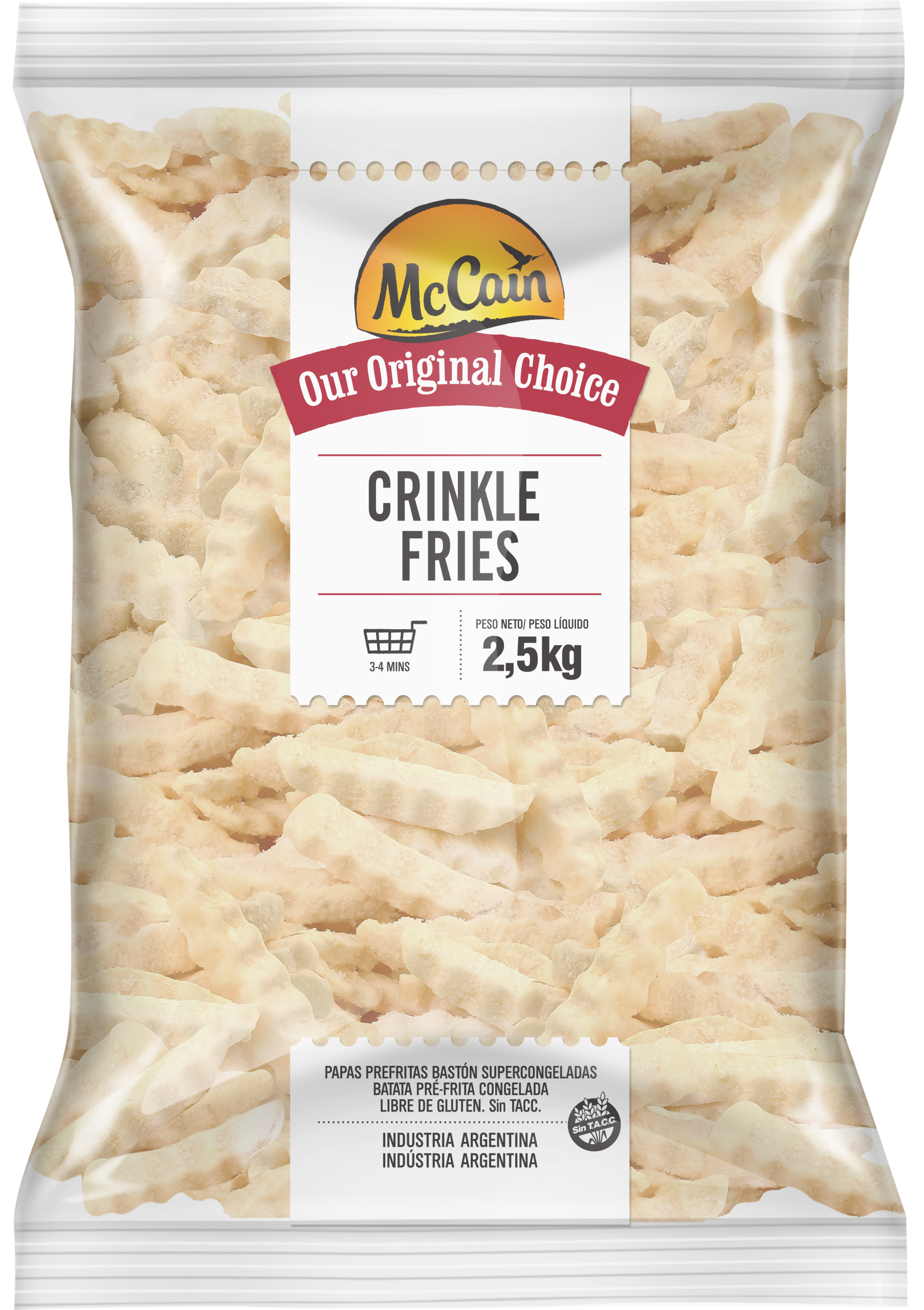 PAPAS PRE FRITAS CRINKLES FRIES