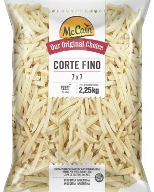 Papas Prefritas McCain 7 mm Corte Fino 8 x 2,25 kg