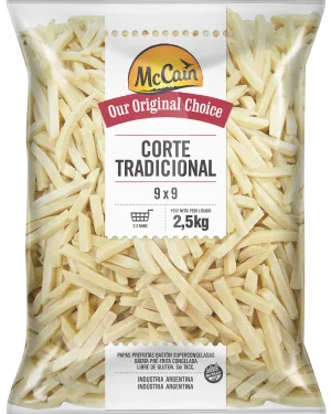 Papas Prefritas McCain 9 mm Corte Tradicional 6 x 2,5 kg