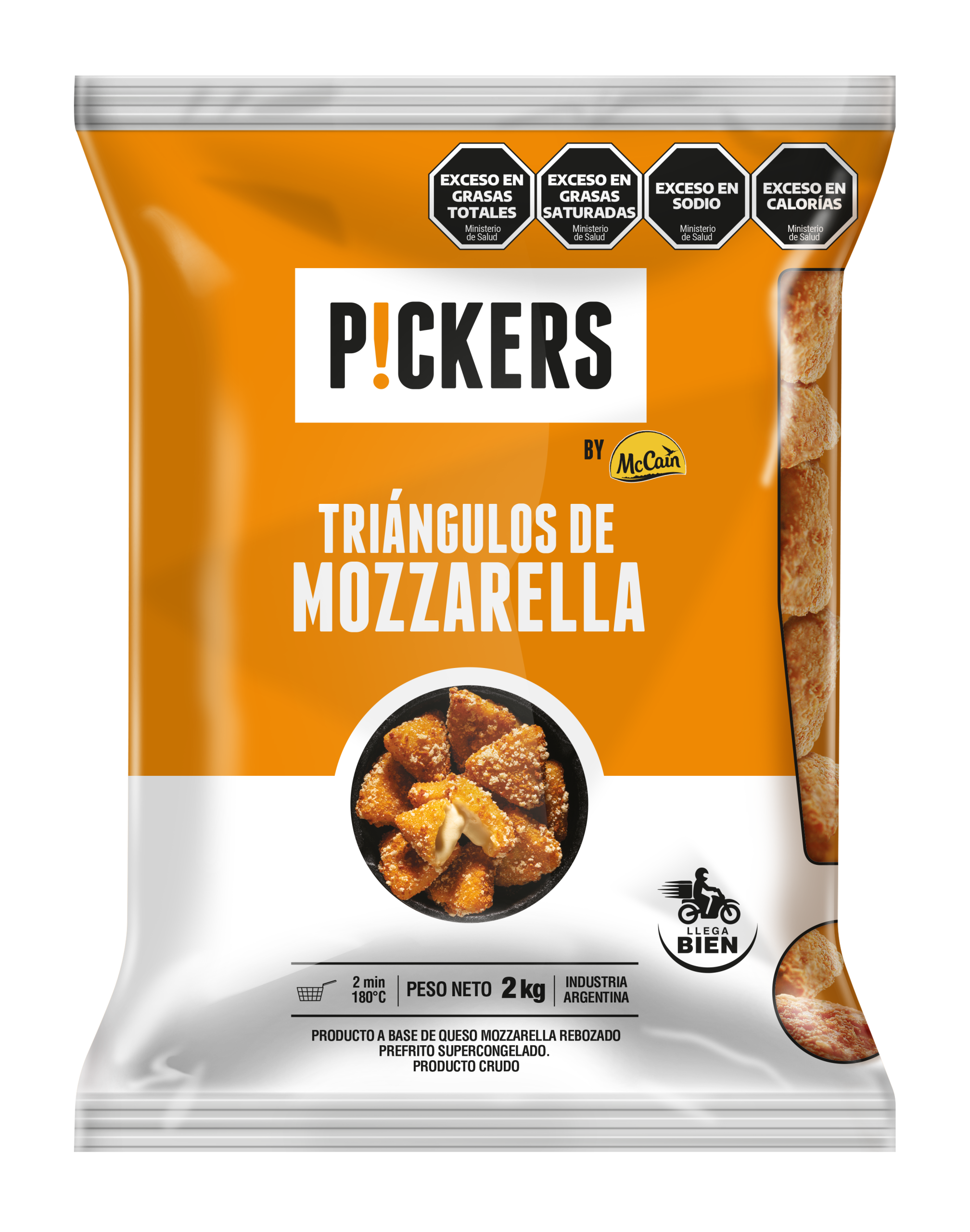 Pickers Triángulos de Mozzarella McCain 3 x 2 kg