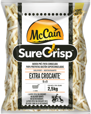 Papas Prefritas McCain Sure Crisp 9 mm Sin Piel 6 x 2,5 kg