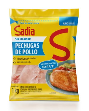Pechuga de Pollo Deshuesada IQF Sadia Ziploc 12 x 1 kg