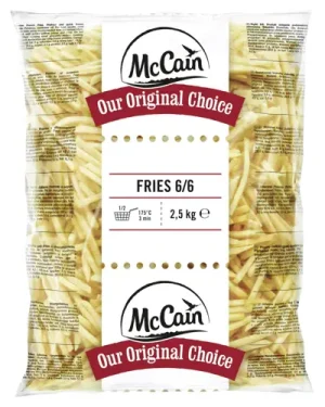 Papas Prefritas McCain 6 mm 5 x 2,5 kg
