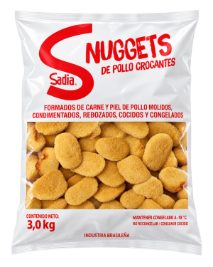 Nuggets de Pollo Crocantes Rebozados Congelados Sadia 2 x 3 kg