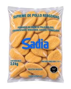 Supremas de Pollo Rebozadas Congeladas Sadia 2 x 3 kg