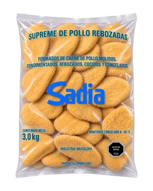 Supremas de Pollo Rebozadas Congeladas Sadia 2 x 3 kg