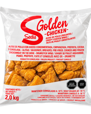 Alitas de Pollo Crocantes Rebozadas Congeladas Sadia 3 x 2 kg