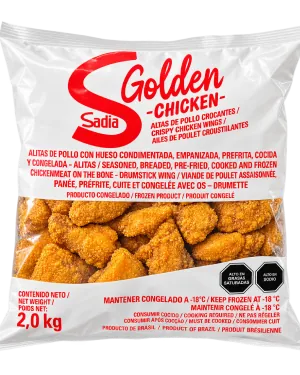 Alitas de Pollo Crocantes Rebozadas Congeladas Sadia 3 x 2 kg